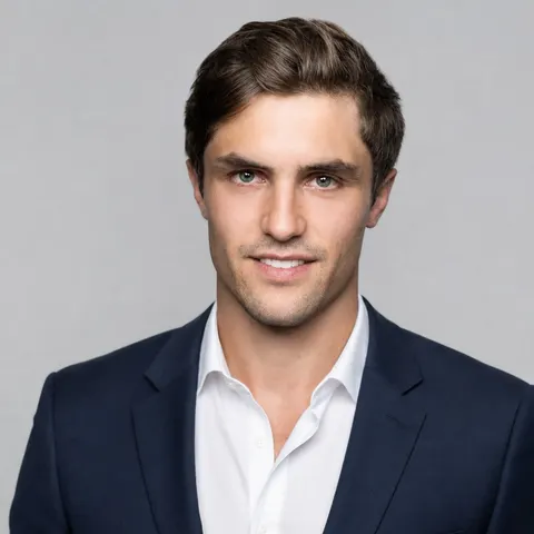 Phil Dunster — professional headshot, AI-generated portrait