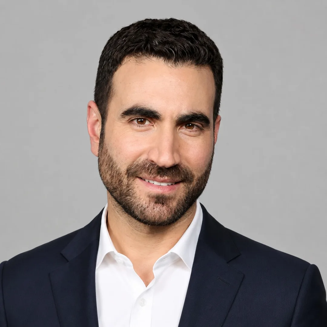 Brett Goldstein — professional headshot, AI-generated portrait